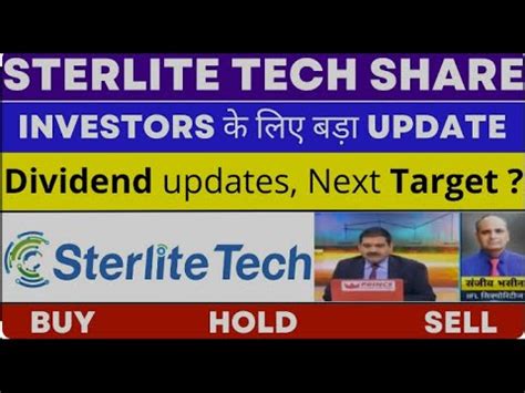 Sterlite Technologies Ltd share price .